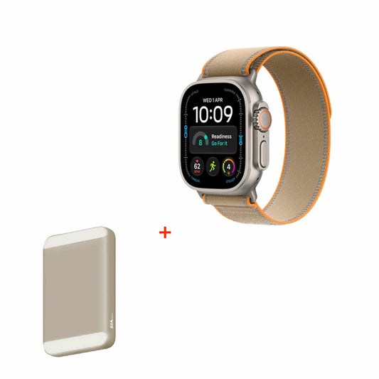 Apple Watch Ultra 4 GPS + Cellular 49mm Natural Titanium Case with Sand Trail Loop - M/L-Middle East