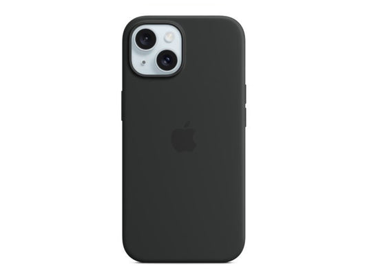 iPhone 15 Silicone Case with MagSafe - Black