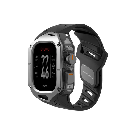 AULUMU A01 Case with Titanium Cover+Black Band - Titanium+Black