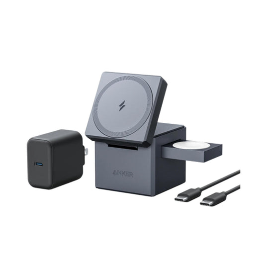 Anker 3-in-1 Cube with MagSafe -Gray