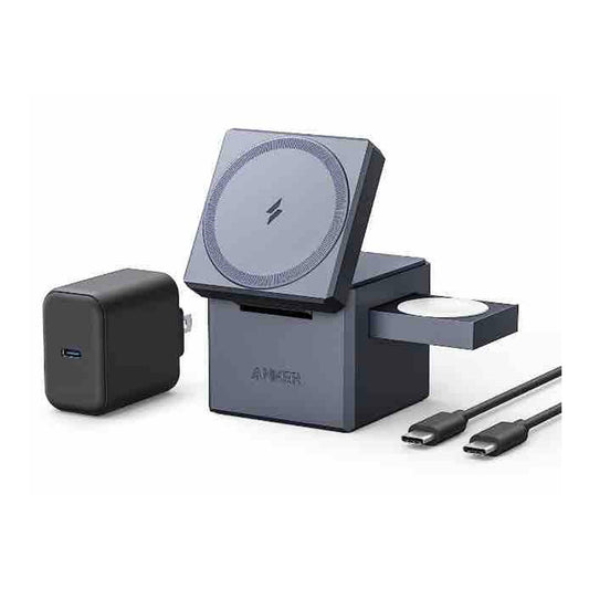 Anker 3-in-1 Cube with MagSafe -Gray