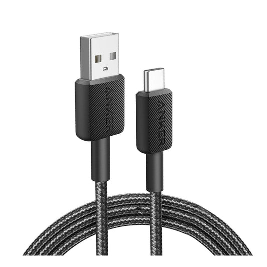 Anker 322 USB-A to USB-C Cable Braided 1.8m/6ft - Black