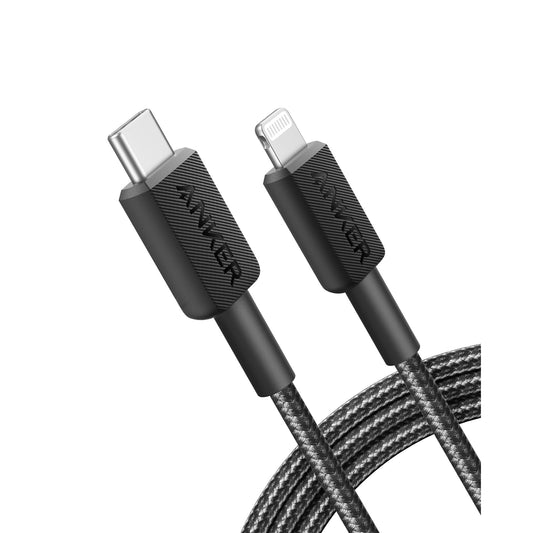 Anker 322 USB-C to Lightning Cable Braided (0.9m/3ft) -Black