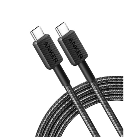 Anker 322 USB-C to USB-C Cable 60W Braided - 1.8m/6ft - Black