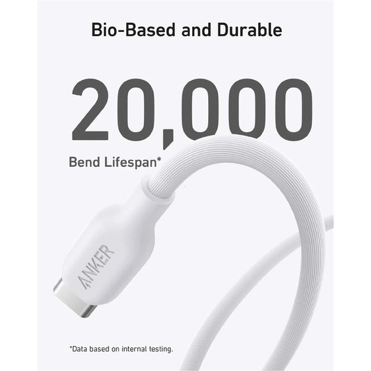 Anker 542 USB-C to Lightning Cable Bio-Based - 1.8m/6ft - White