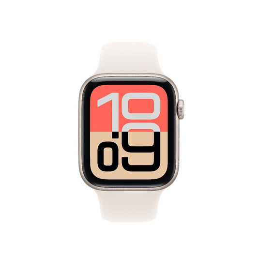 Apple Watch SE 3 GPS 44mm Starlight Aluminium Case With Starlight Sport Band - M/L