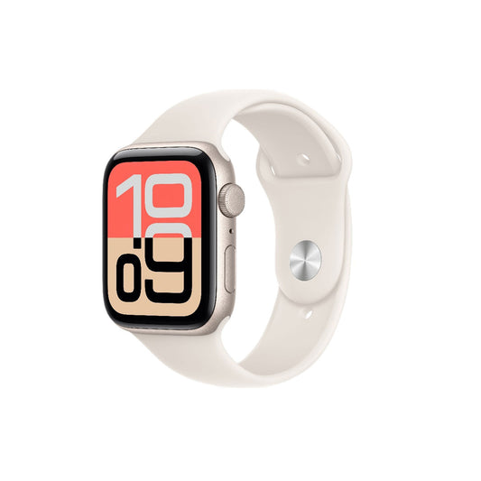 Apple Watch SE 3 GPS 44mm Starlight Aluminium Case With Starlight Sport Band - M/L