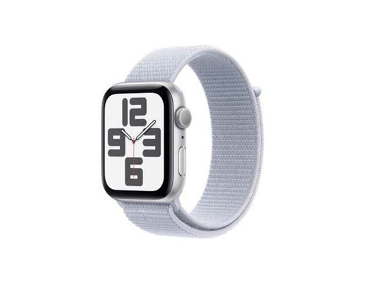 Apple Watch SE GPS 40mm Silver Aluminium Case with Blue Cloud Sport Loop