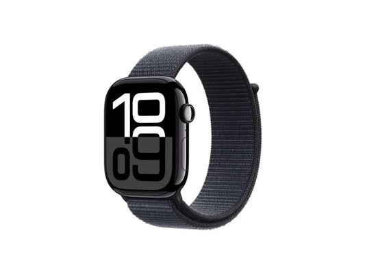 Apple Watch Series 10 GPS 42mm Jet Black Aluminium Case with Ink Sport Loop