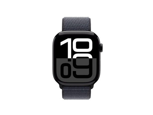 Apple Watch Series 10 GPS 42mm Jet Black Aluminium Case with Ink Sport Loop