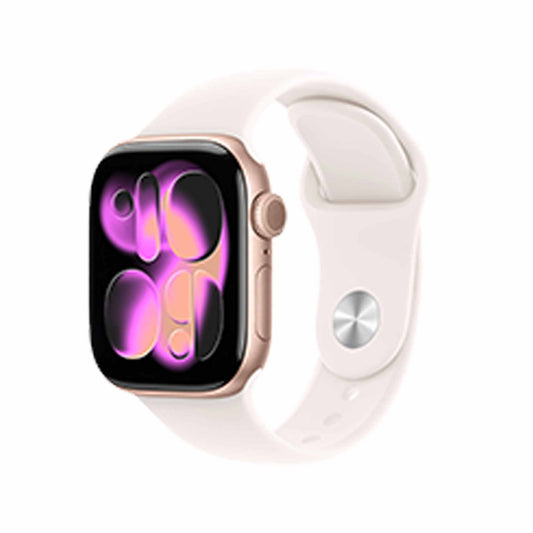 Apple Watch Series 11 GPS 42mm Rose Gold Aluminium Case With Light Blush Sport Band - S/M