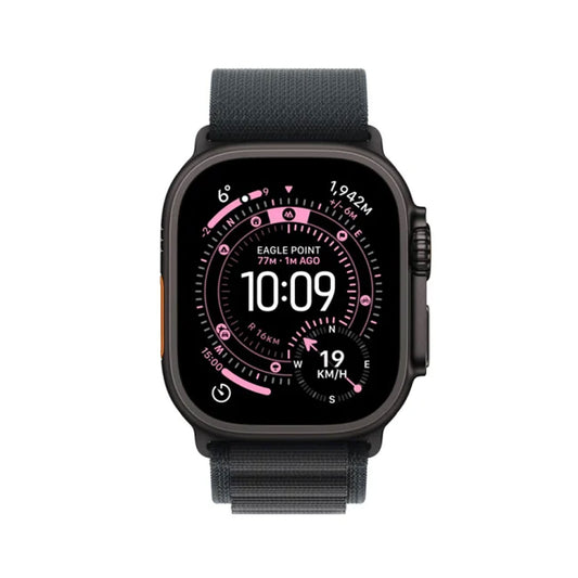 Apple Watch Ultra 3 GPS + Cellular 49mm Black Titanium Case with Black Alpine Loop - Small