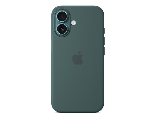 iPhone 16 Silicone Case with MagSafe - Lake Green