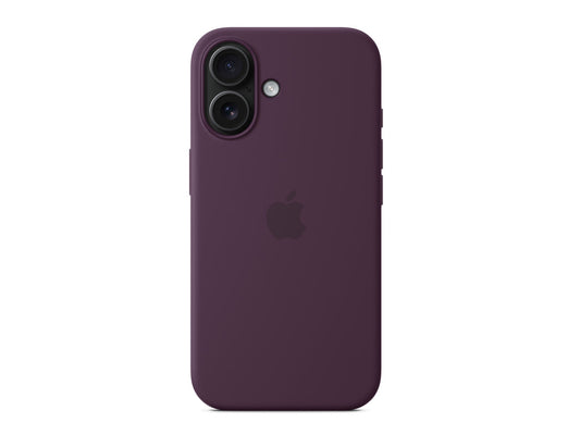 Apple iPhone 16 Silicone Case with MagSafe - Plum