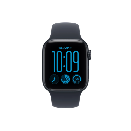 Apple Watch SE 3 GPS 40mm Midnight Aluminium Case With Navy Blue Sport Band - M/L