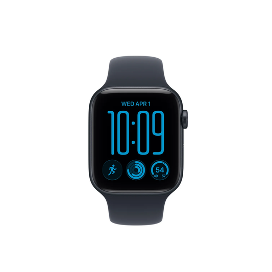 Apple Watch SE 3 GPS 44mm Midnight Aluminium Case With Navy Blue Sport Band - M/L