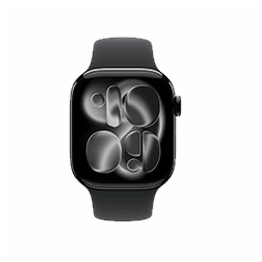Apple Watch Series 11 GPS 46mm Jet Black Aluminium Case with Black Sport Band - M/L- US Vesion