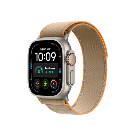 Apple Watch Ultra 4 GPS + Cellular 49mm Natural Titanium Case With Sand Trail Loop - S/M - Middle East