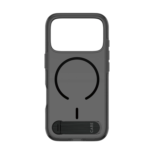 CARE Feature Case Urban Explorer w. Kickstand and Black Magsafe Apple iPhone 2026 Pro - Smokey Black