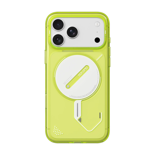 AULUMU A18 Lumen Transparent Luminous Case for iPhone 18 Pro - Yellow Lemon