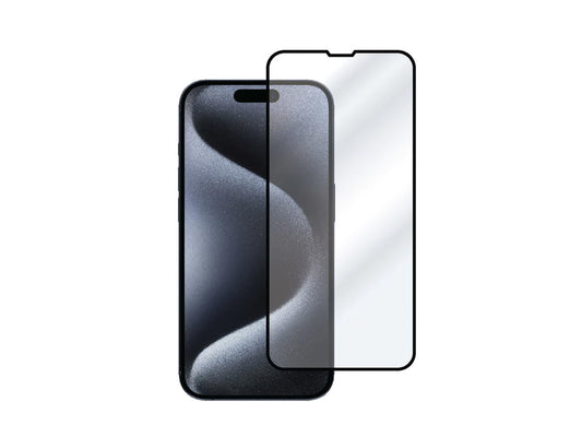 Eltoro Double Strong CF Screen Protector For iPhone 15 Pro - 6.1 - Clear With Black Frame