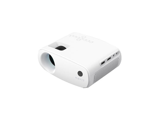 HAVIT PJ207-UK Pro Smart Portable Projector - 1100 ANSI Lumens - White