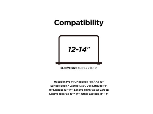 Elago Pocket Sleeve For 12-14 Inch Laptop - Dark Grey