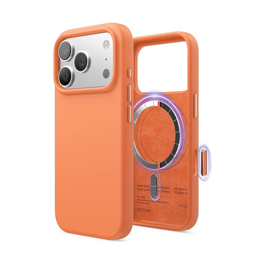 Elago iPhone 17 Pro Max Magnetic Silicone Case (Camera Control Key Included)
