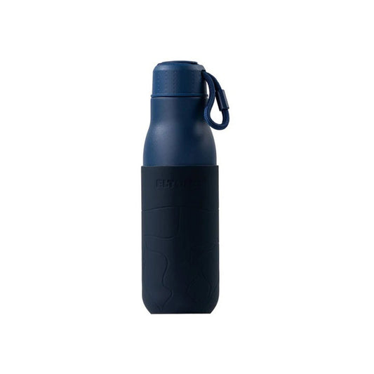 Eltoro Stainless Steel Bottle 500ml Navy with Navy Sleeve