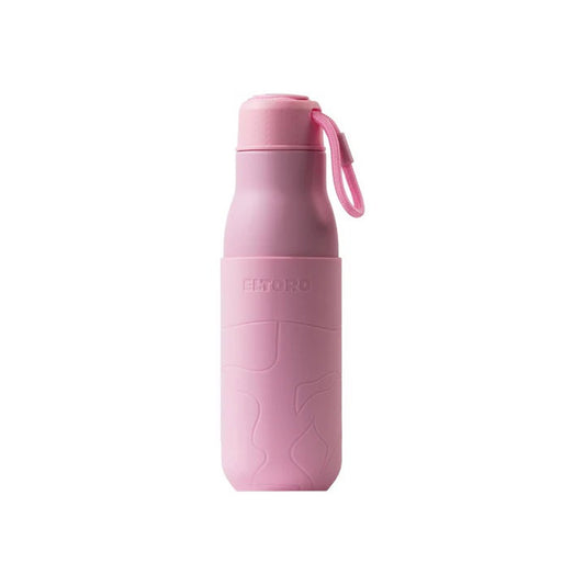 Eltoro Stainless Steel Bottle 500ml Pink with Pink Sleeve