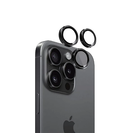 Eltoro INDIVUAL AR METAL RINGS Camera LENS PROTECTOR for iPhone 16 PRO/PRO MAX - BLACK