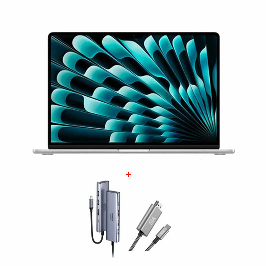 Apple MacBook Air 13 inch M5-chip with 10‑core CPU and 10‑core GPU, 16GB, 1TB SSD - Silver