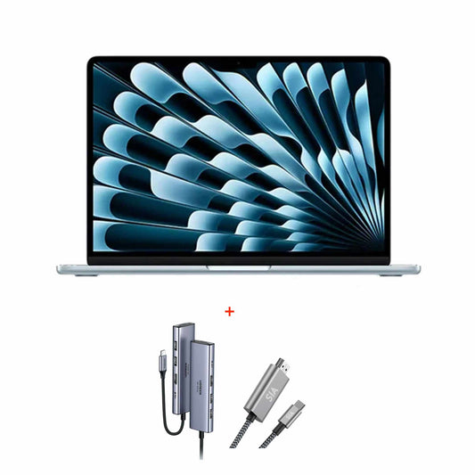 Apple MacBook Air 13 inch M5-chip with 10‑core CPU and 8‑core GPU, 16GB, 512GB SSD - SkyBlue