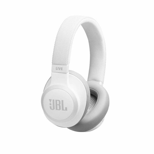 JBL Live 650BTNC Wireless Over-Ear Noise-Cancelling Headphones - White