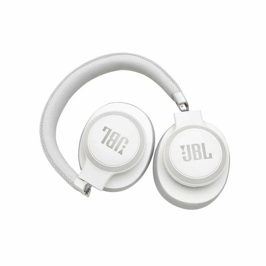 JBL Live 650BTNC Wireless Over-Ear Noise-Cancelling Headphones - White