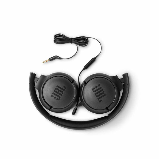 JBL Tune 500 Wired On-Ear Headphones - Black