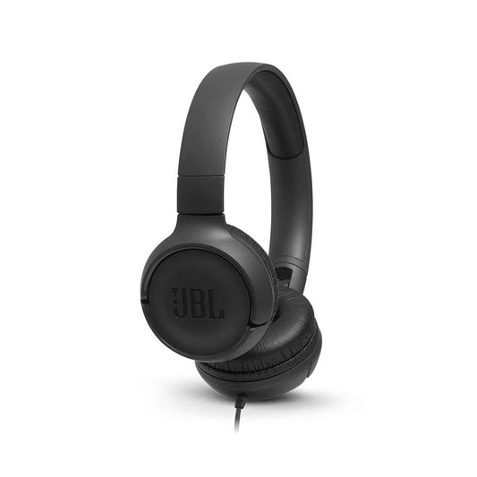 JBL Tune 500 Wired On-Ear Headphones - Black