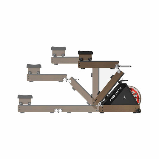 Kingsmith Water Rowing Machine WR20, With Tri-Fold Patent, Water Resistance - Walnut