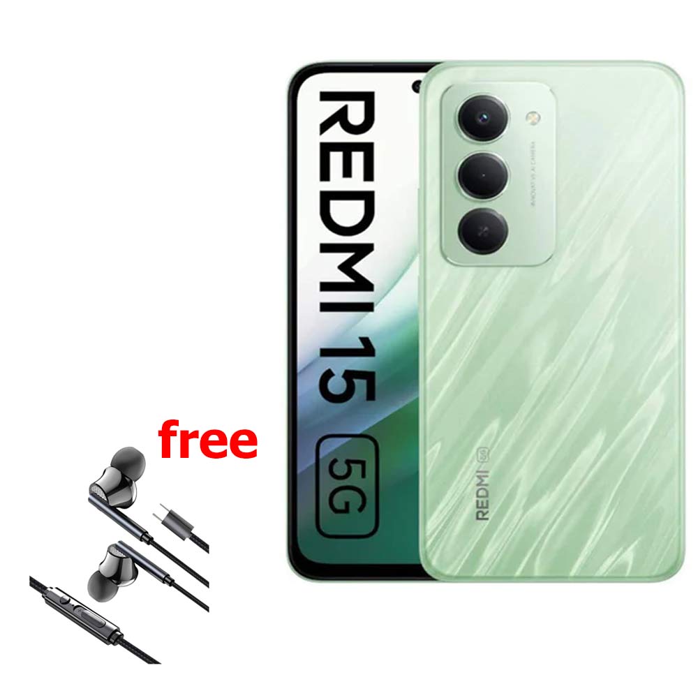 Redmi 15 5G - 8GB RAM 256GB ROM - Mobile Phone - Ripple Green +