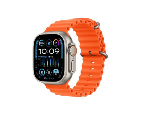 Apple Watch Ultra 2 GPS + Cellular, 49mm Titanium Case with Orange Ocean Band