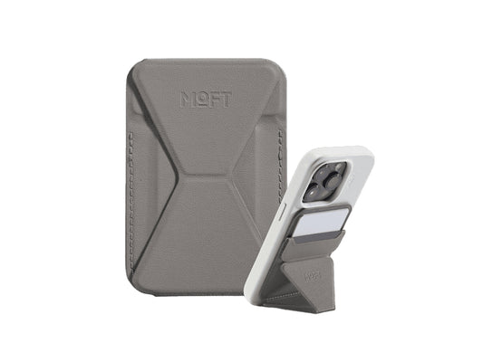 MOFT MS007MP-1-MO-TPGY Snap-On iPhone Stand & Wallet Taupe