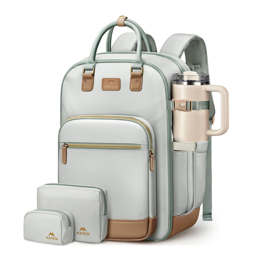 Matein Underseat BackPack for Women - Water Resistant Polyester - Green