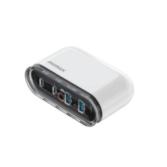 Momax - 1-Charge Flow 80W 4-Port Desktop Charger (UK) - (White)
