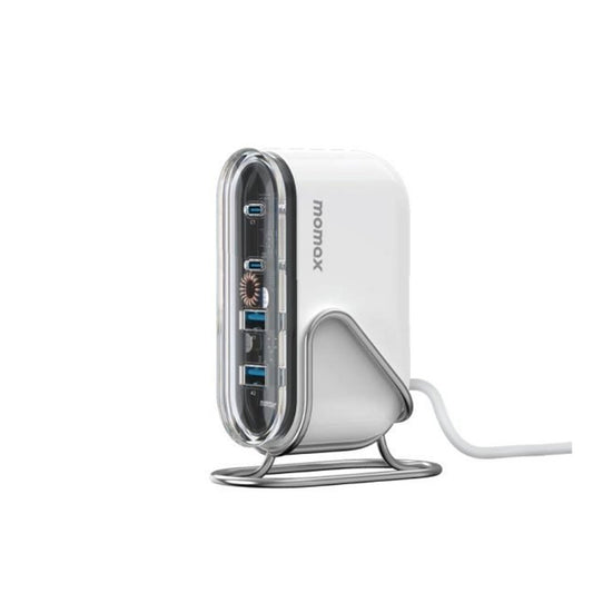 Momax - 1-Charge Flow 80W 4-Port Desktop Charger (UK) - (White)