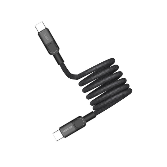 Momax - Mag.link USB-C To C & Lightning Magnetic Cable 2M - (Black)