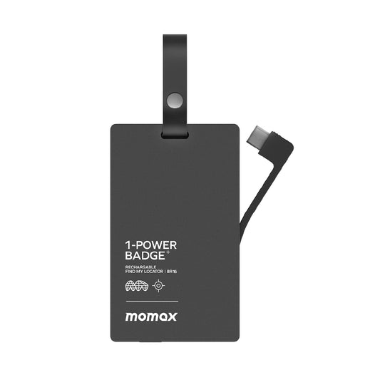 Momax - 1Power Badge+ Rechargeable Battery With Find My Locator - (Black)