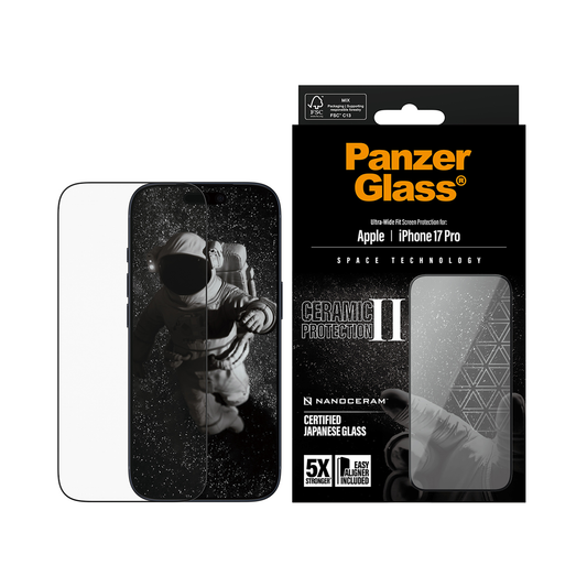 PanzerGlass Ceramic II Screen iPhone 17 Pro 6.3 Inch Ultra