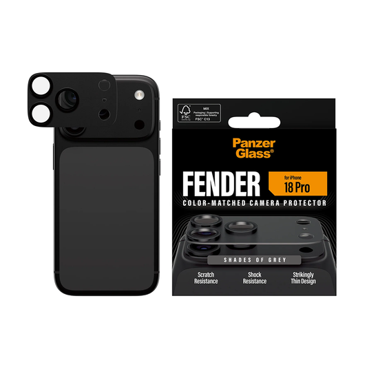 PanzerGlass® Fender Camera Protector Shades of Apple iPhone 18 Pro - Grey