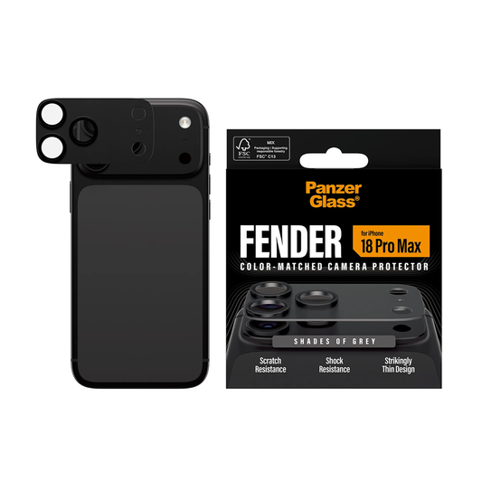 PanzerGlass® Fender Camera Protector Shades of Apple iPhone 18 Pro Max - Grey