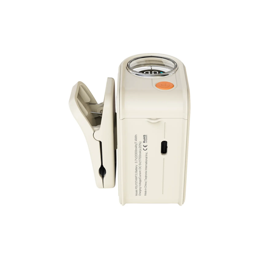 Porodo Lifestyle Chillo Clip Electric Wearable Neck Clip Fan With Adjustable Wind Speed - Beige